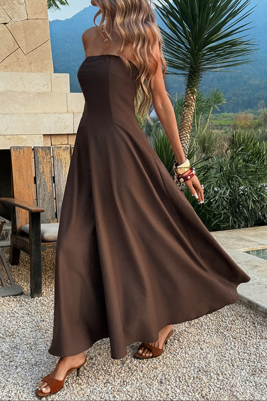 Strapless Elegant Maxi Dress
