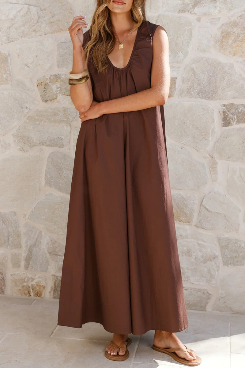 Sleeveless Maxi Casual Dress