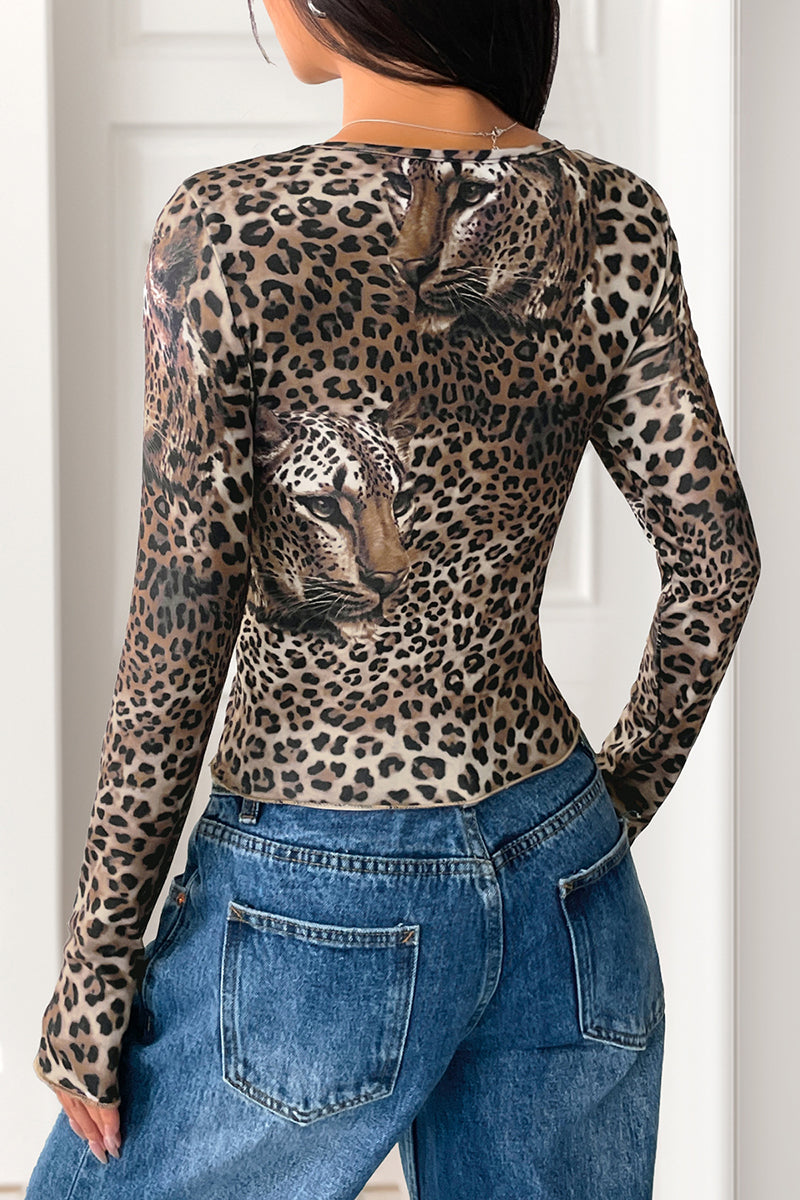 Wildcat Long Sleeve Bodycon Top