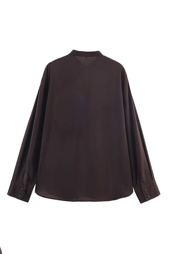 Ruffled Long Sleeve Blouse
