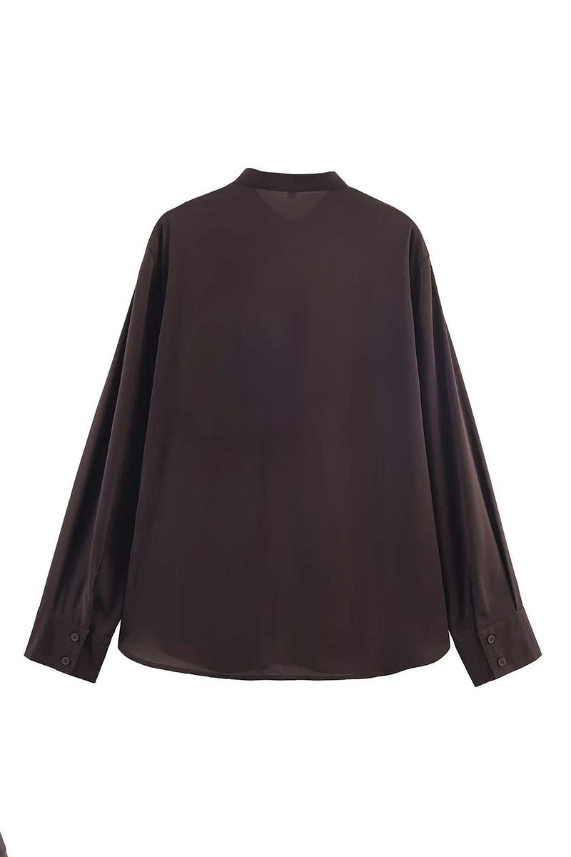 Ruffled Long Sleeve Blouse