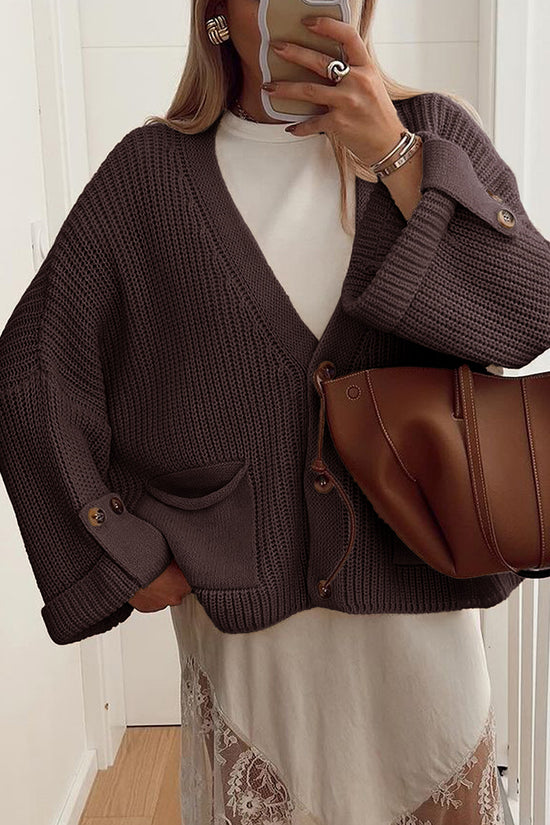 Cozy Button-Up Cardigan with Pockets