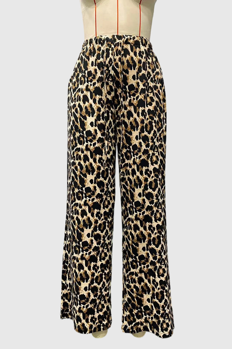Leopard Casual Pants