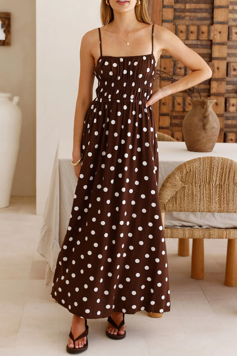 Polka Dot Maxi Dress