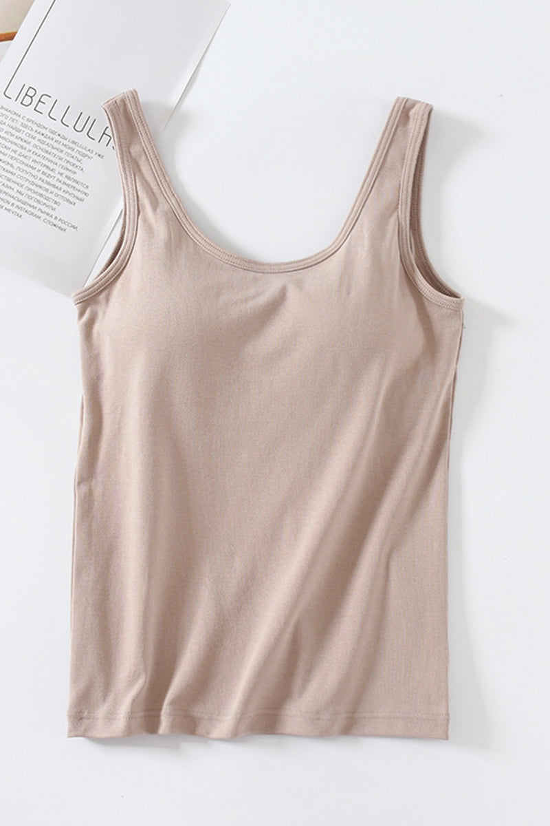 Chic Scoop Neck Tank Top
