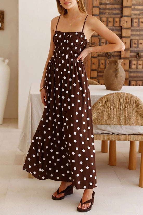 Polka Dot Maxi Dress