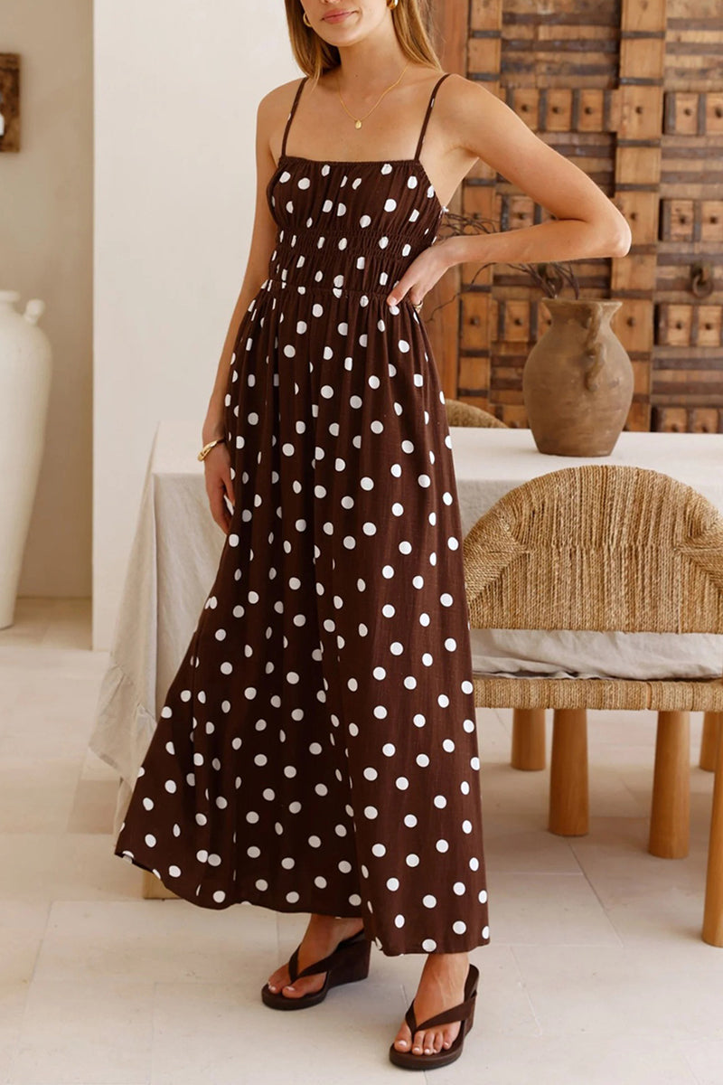Polka Dot Maxi Dress