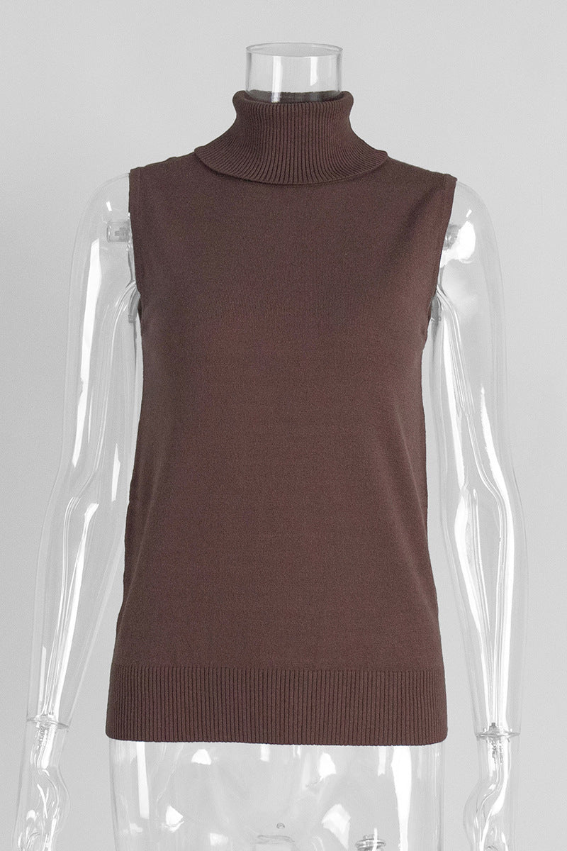 Timeless Turtleneck Sweater Vest