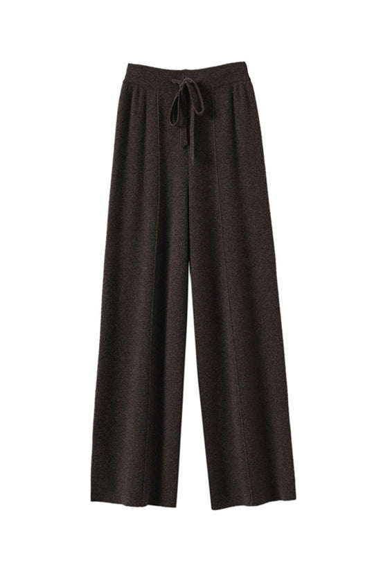 Relaxed Fit Wide-Leg Casual Pants