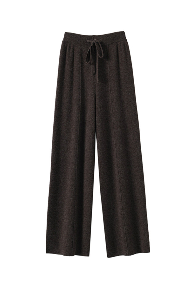 Relaxed Fit Wide-Leg Casual Pants