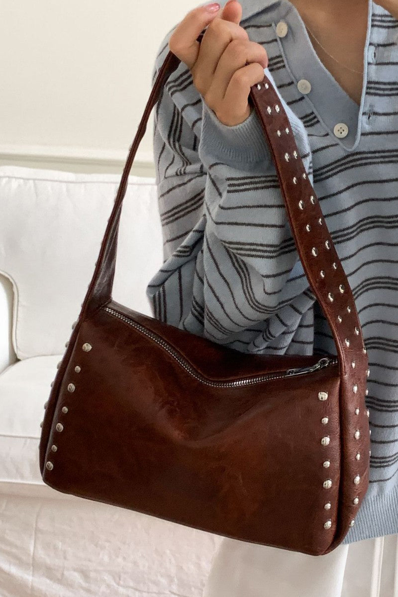 Studded Sling Bag for Casual Outings