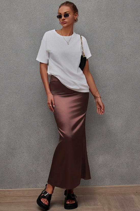 Elegant High-Waist Midi Skirt