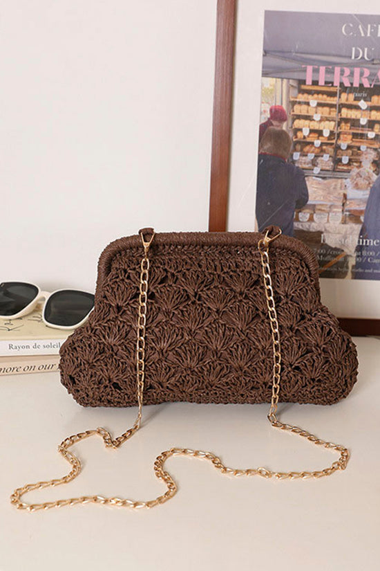 Stylish Woven Chain Shoulder Bag