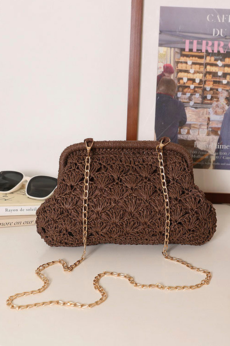 Stylish Woven Chain Shoulder Bag