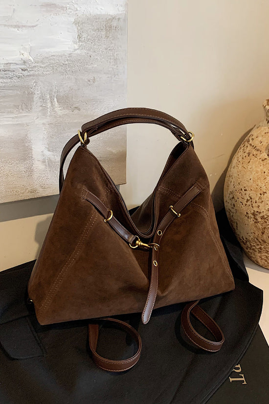 Triangular Leather Handbag
