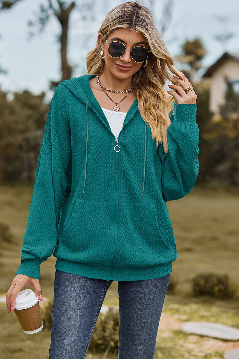 Cozy Hooded Zip-Up Sweatshirt