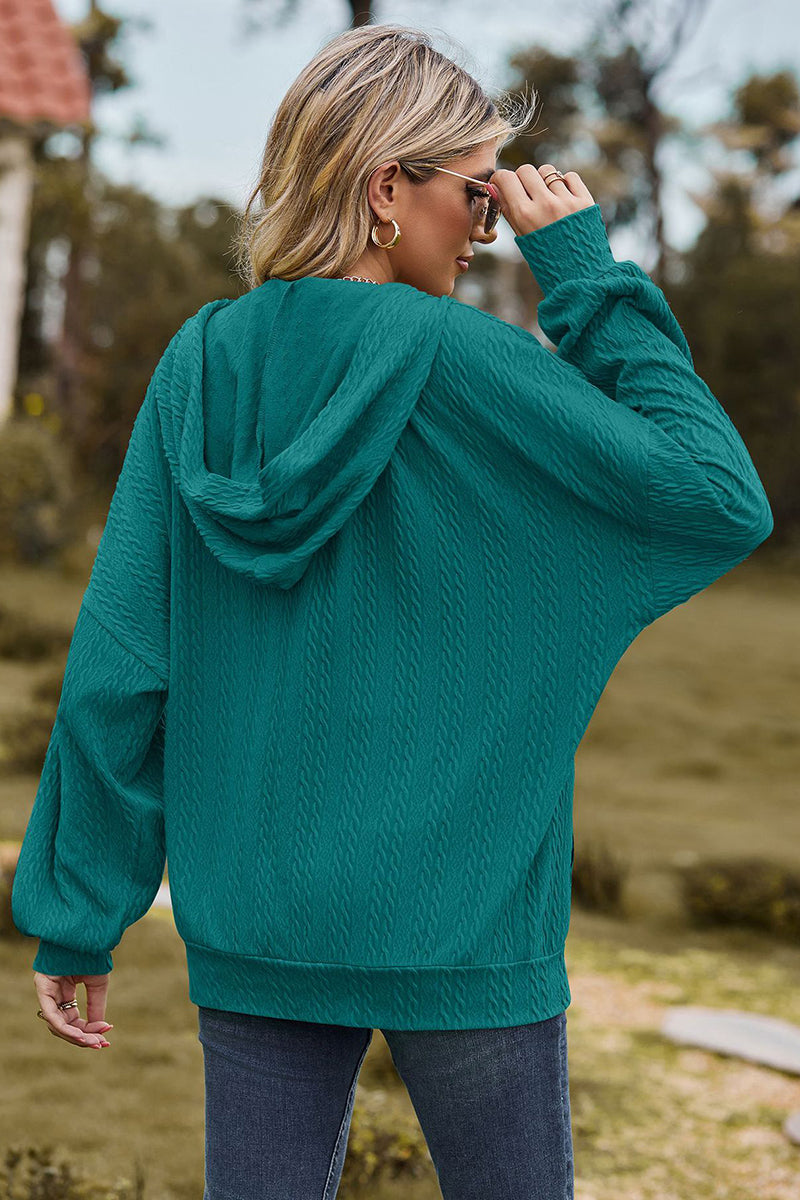 Cozy Hooded Zip-Up Sweatshirt