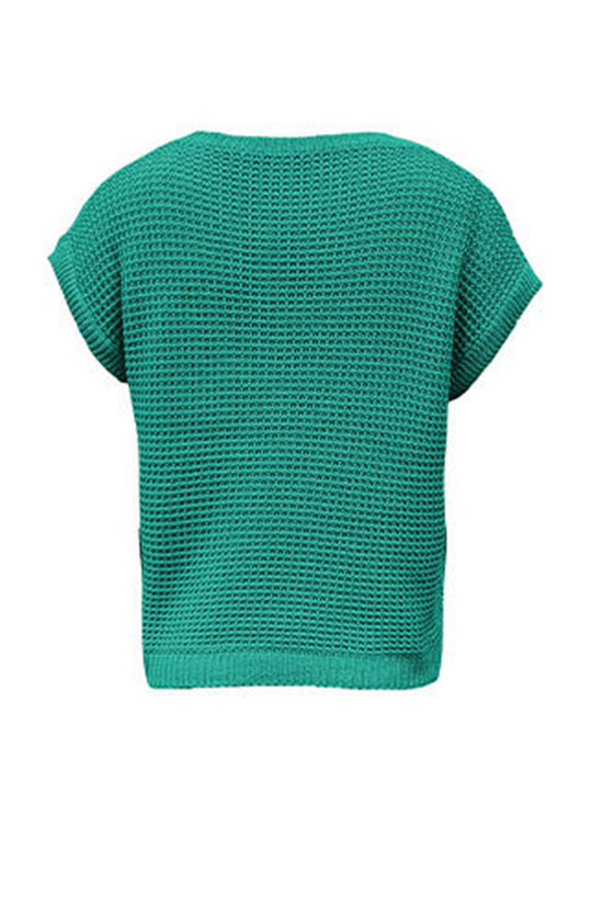 Chic Open-Knit Sweater Vest