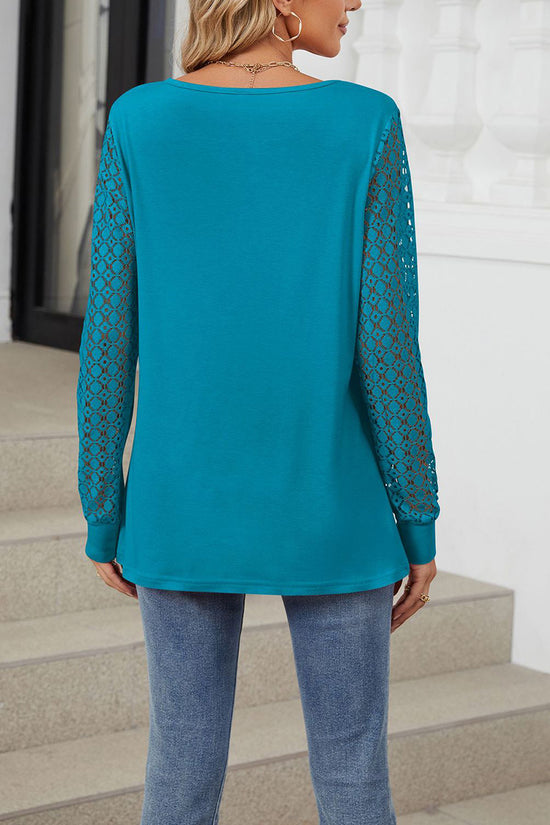 Elegant Lace Sleeve Blouse