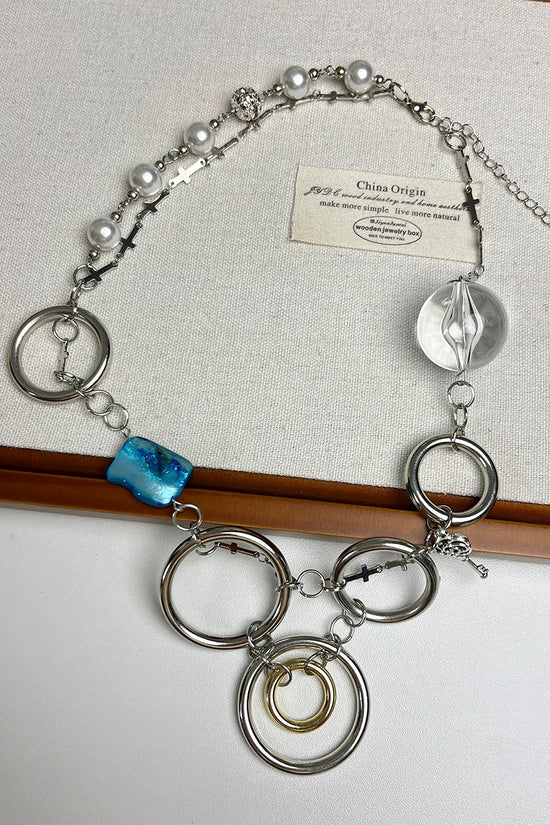 Multicolor Bead Chain Necklace