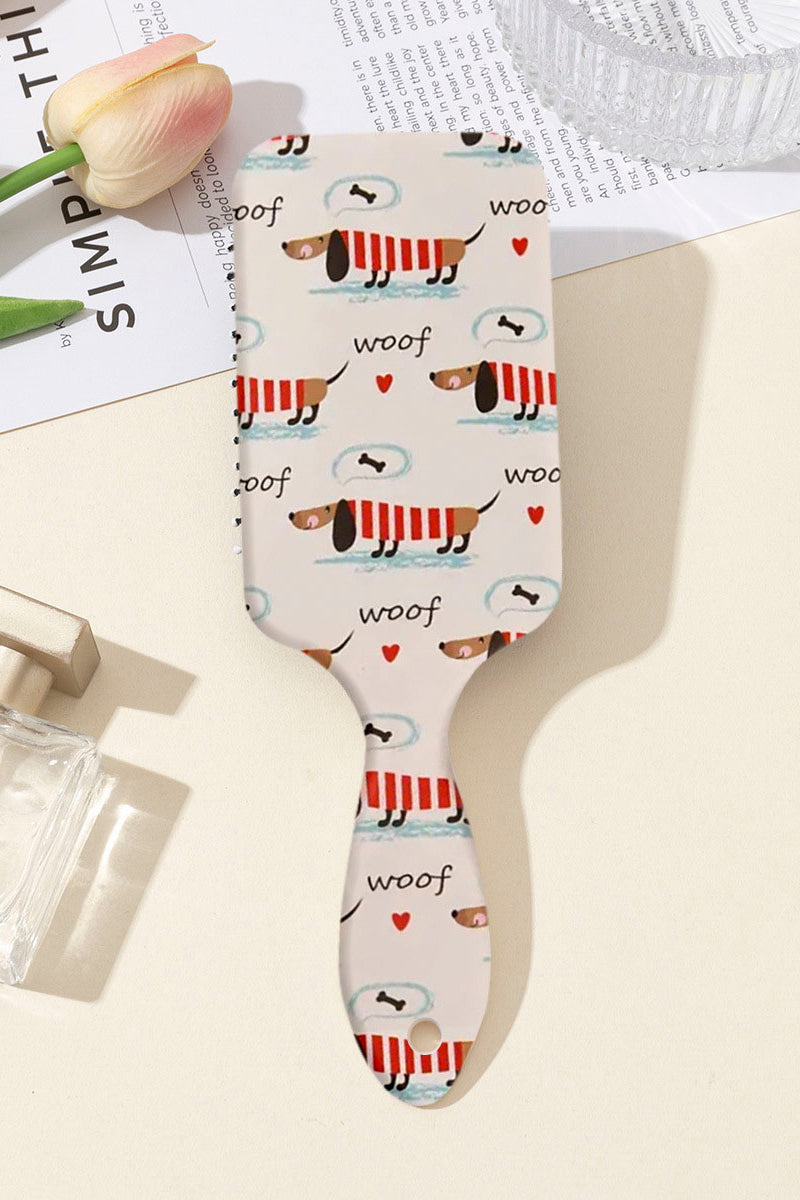 Patterned Hairbrush with Cute Accent