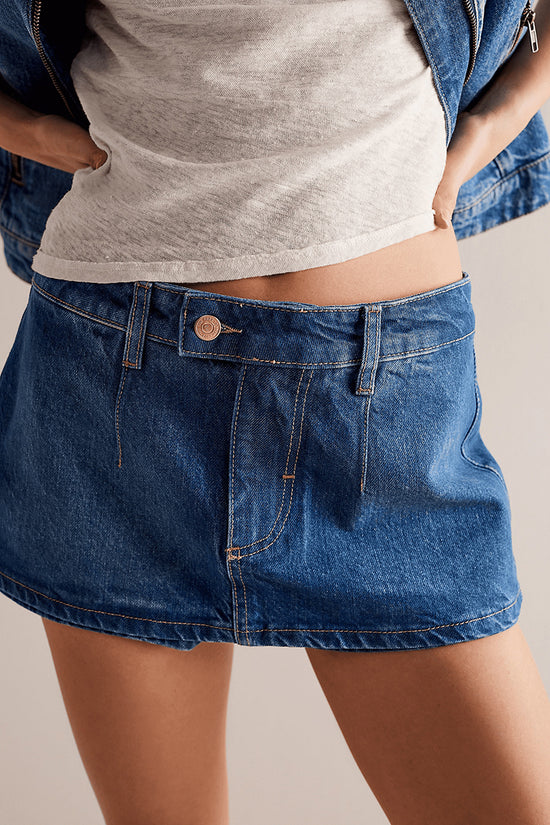 Casual Denim Mini Skirt