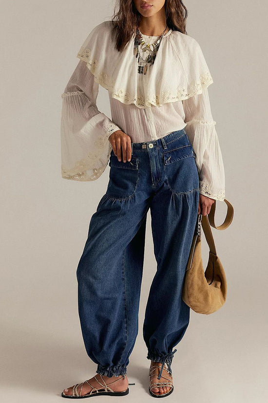 Mid-Rise Vintage Barrel Jeans