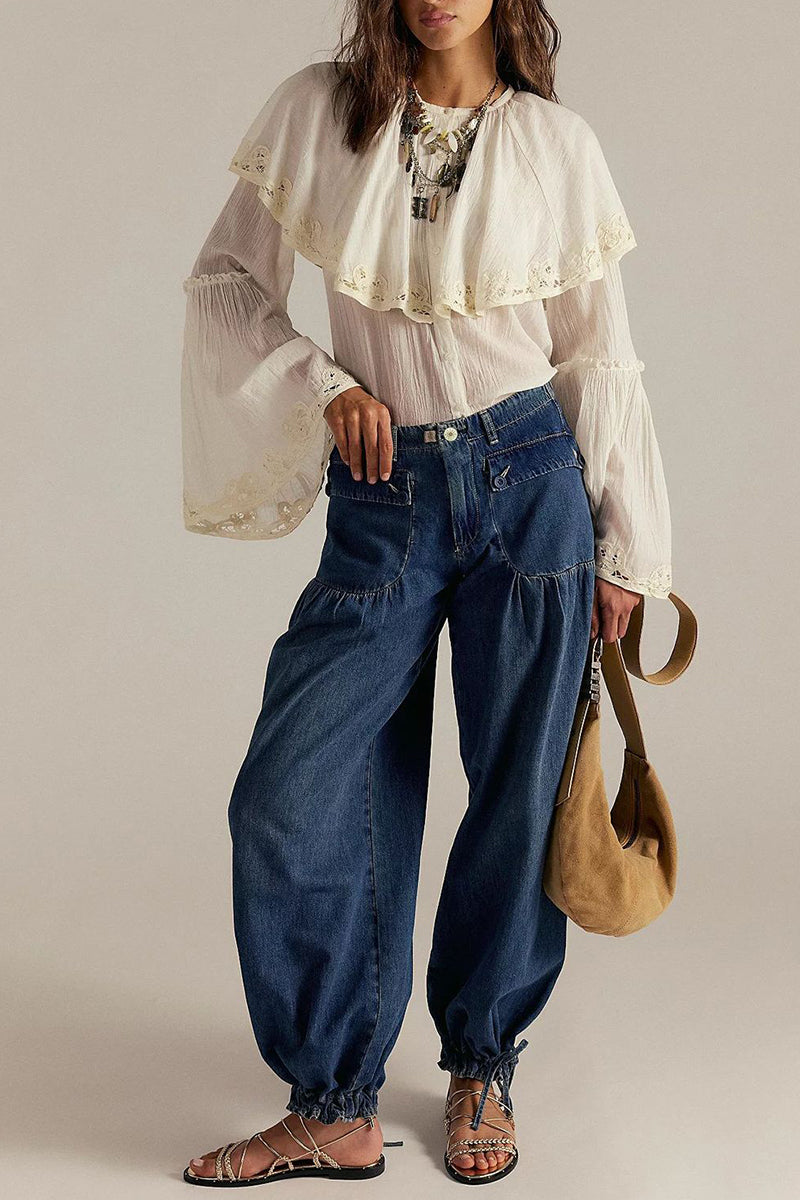 Mid-Rise Vintage Barrel Jeans