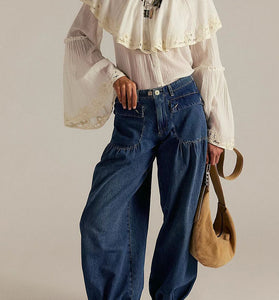 Mid-Rise Vintage Barrel Jeans