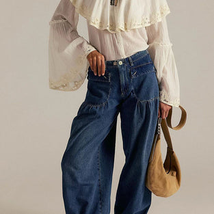 Mid-Rise Vintage Barrel Jeans