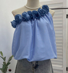 Off-Shoulder Ruffled Tank Top