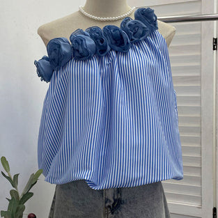 Off-Shoulder Ruffled Tank Top