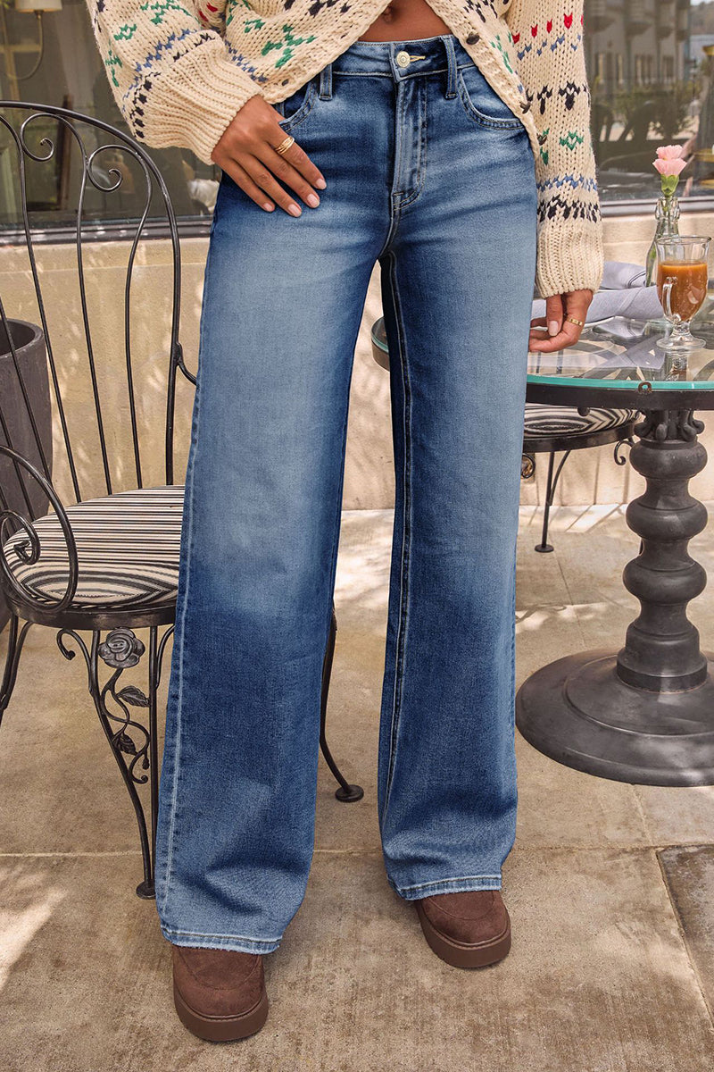 Trendy Straight Jeans
