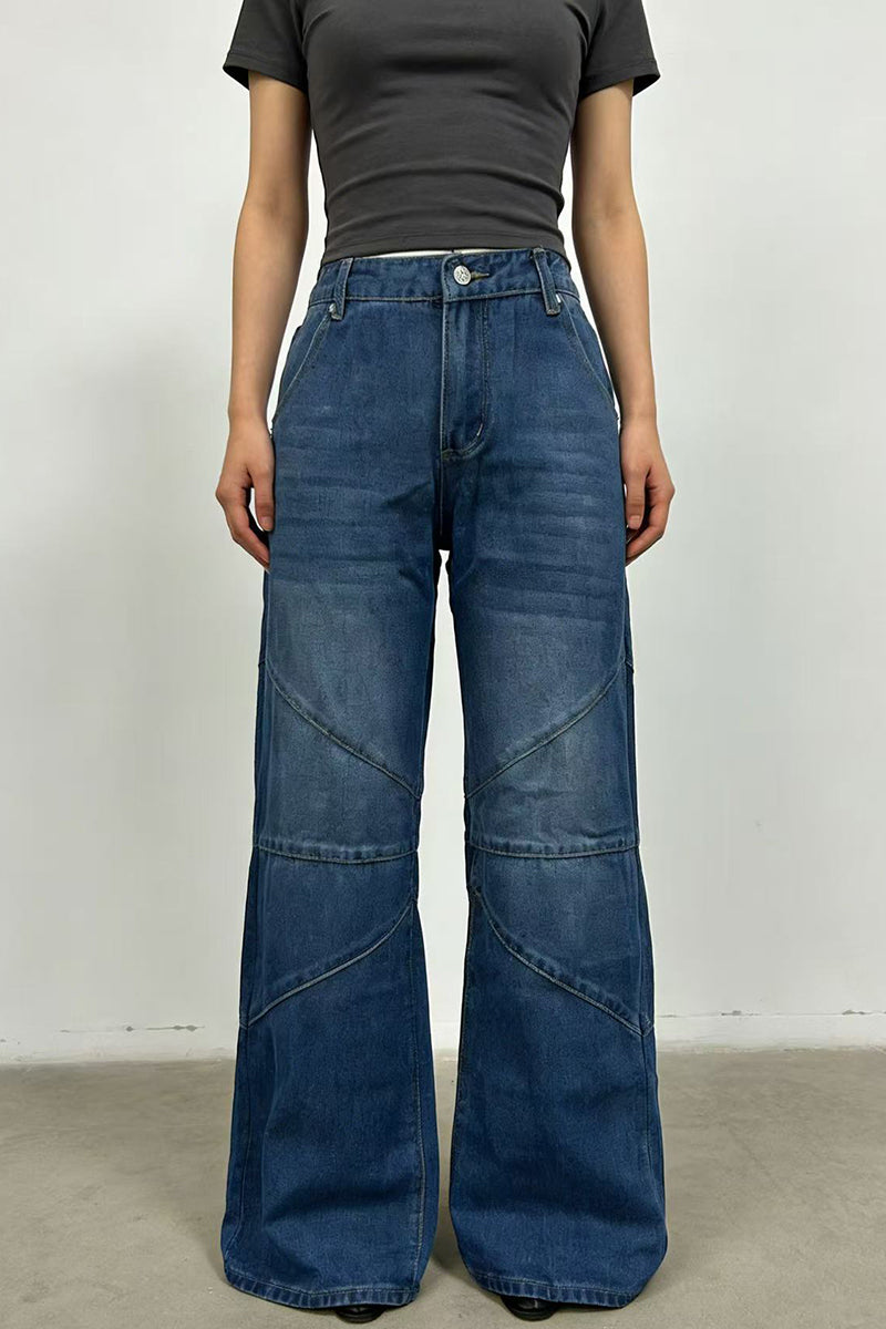 Classic Straight Jeans with Modern Flare