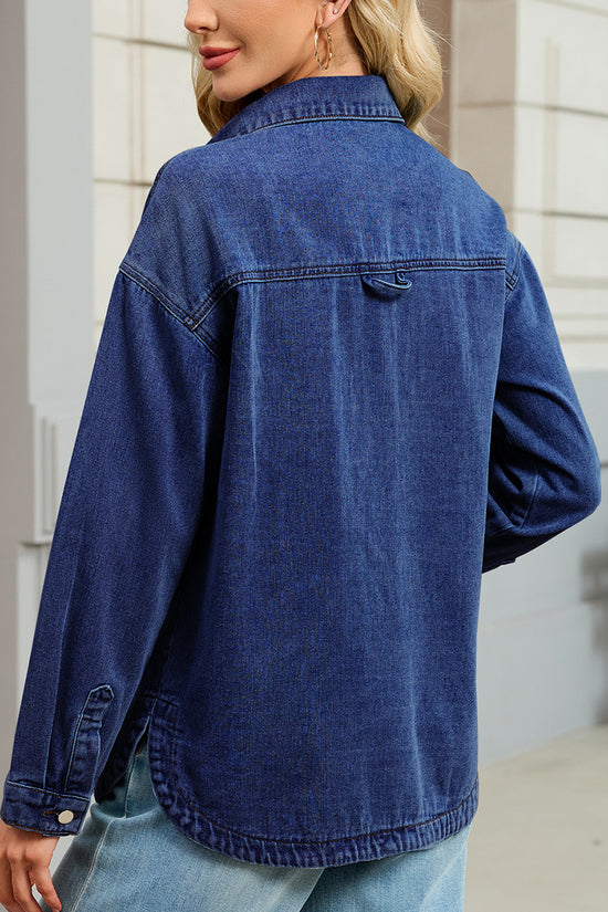 Classic Button-Up Denim Shirt
