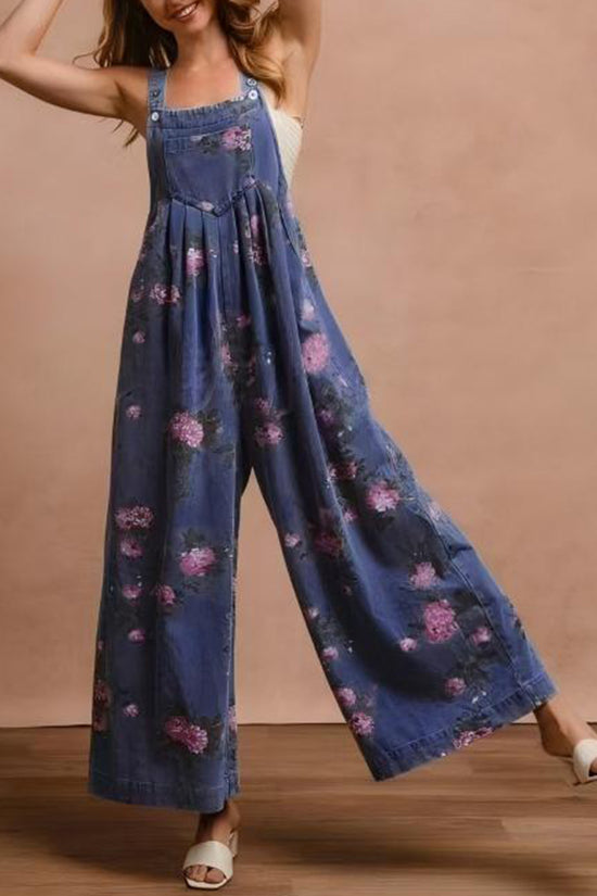Floral Wide-Leg Jumpsuit