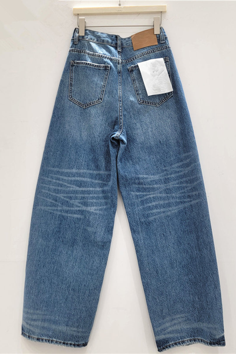 Trendy Straight-Leg Embellished Jeans