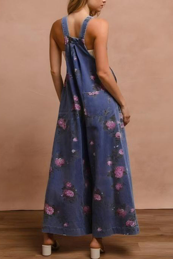 Floral Wide-Leg Jumpsuit