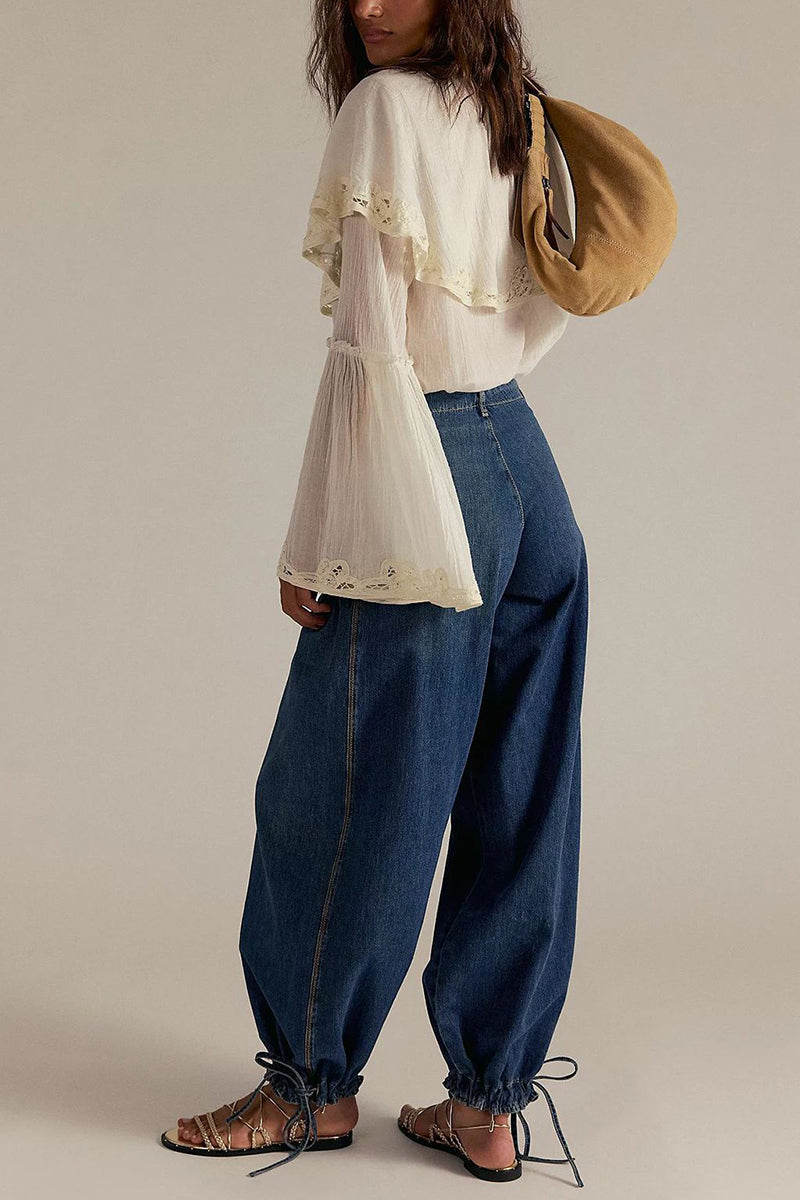Mid-Rise Vintage Barrel Jeans