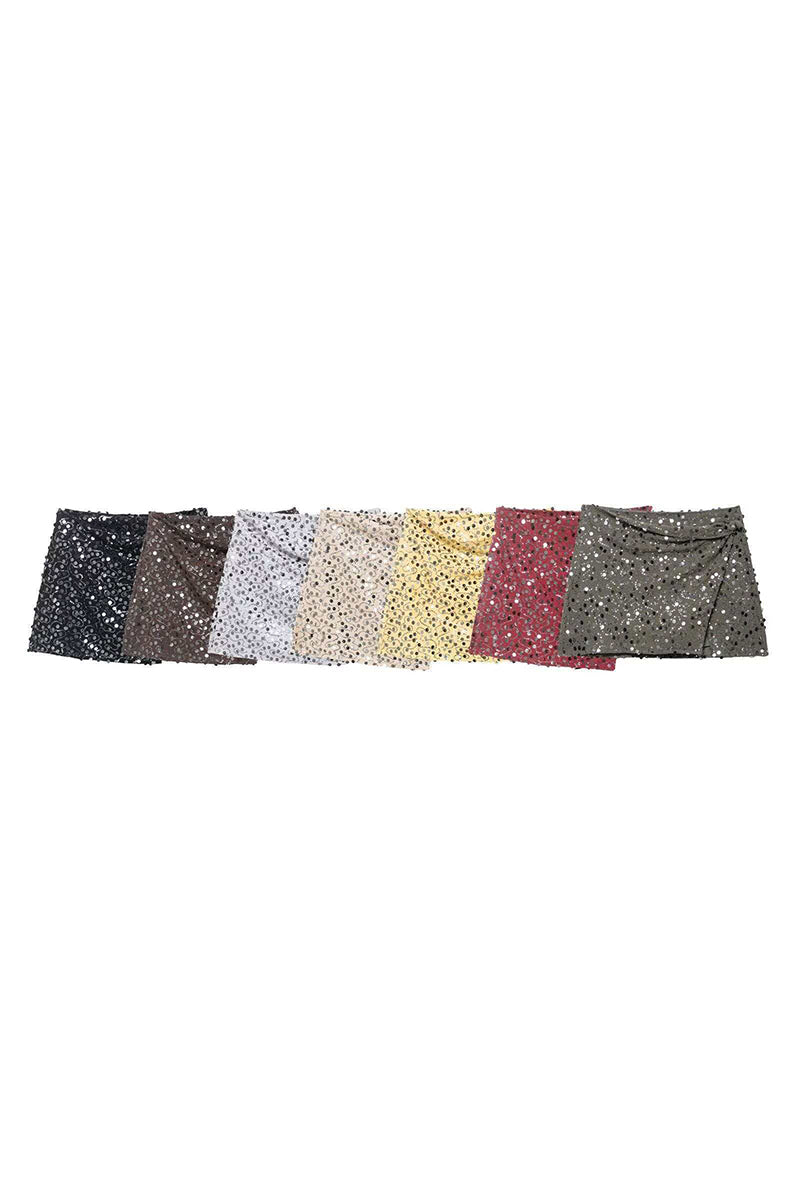 Sequin Mini Skirt