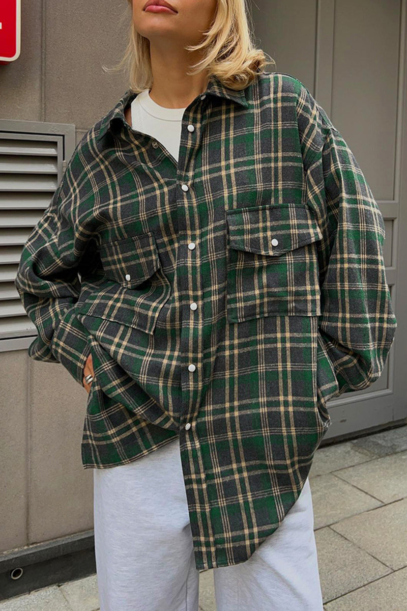 Classic Plaid Button-Up Shirt