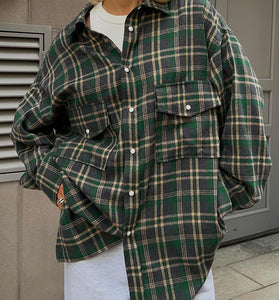 Classic Plaid Button-Up Shirt