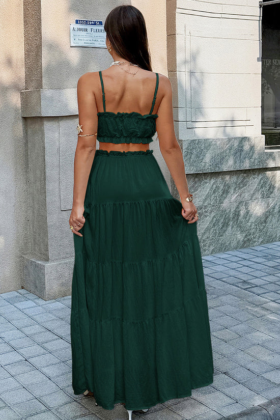 Tiered Sleeveless Skirt Set