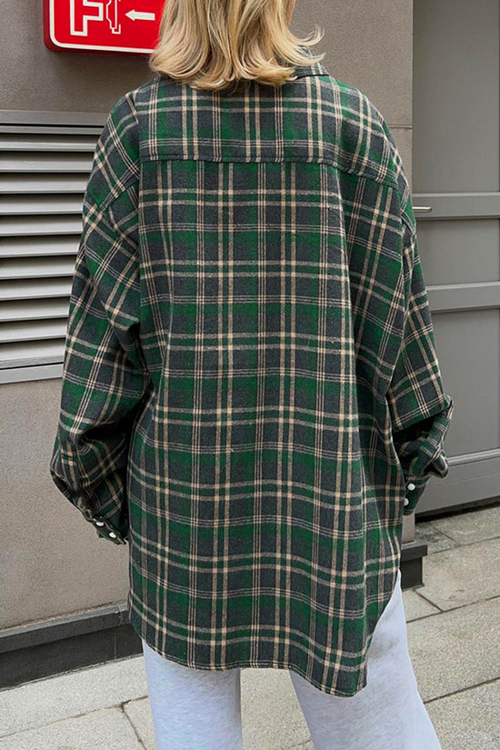 Classic Plaid Button-Up Shirt