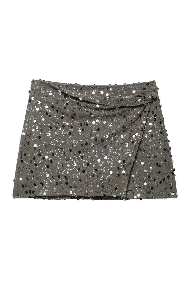 Sequin Mini Skirt
