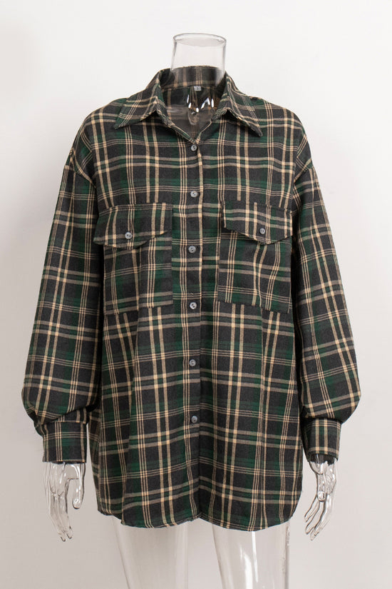 Classic Plaid Button-Up Shirt