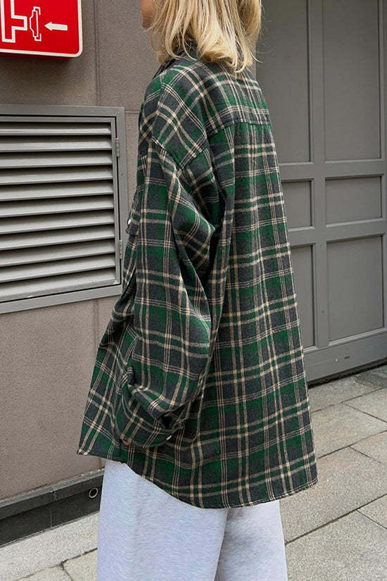 Classic Plaid Button-Up Shirt