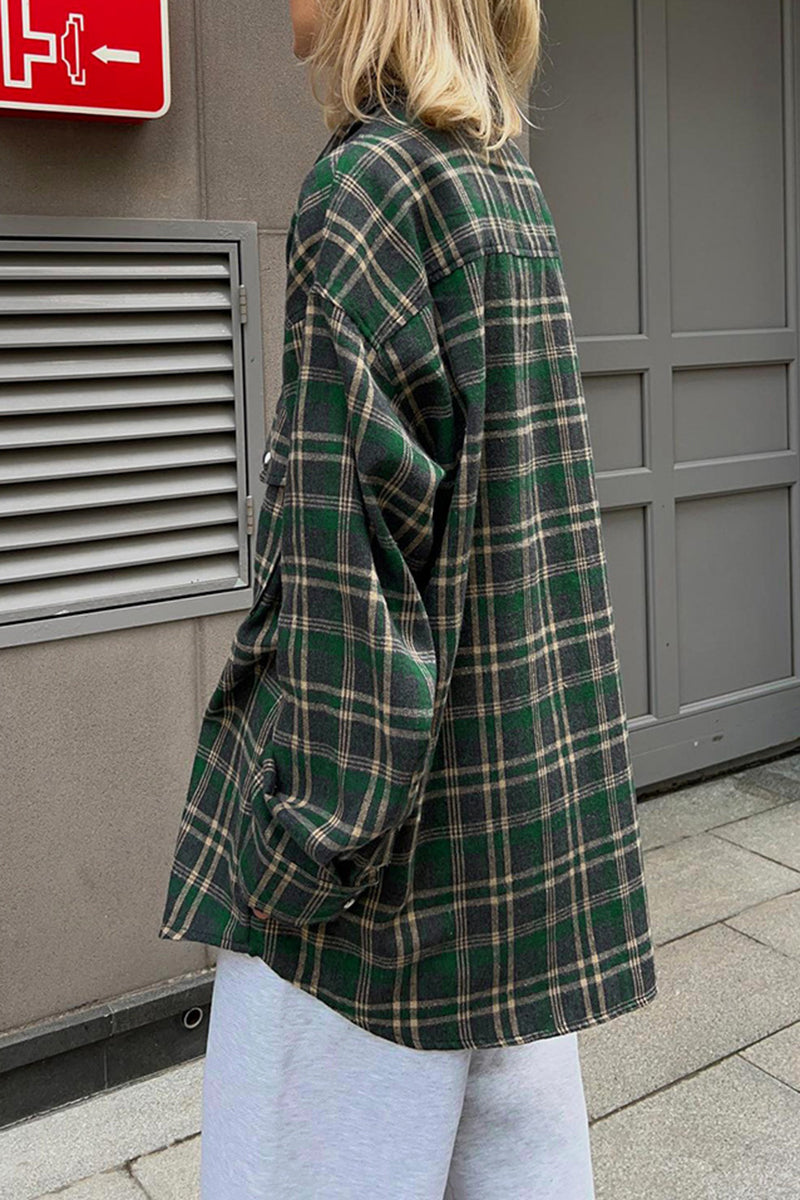 Classic Plaid Button-Up Shirt