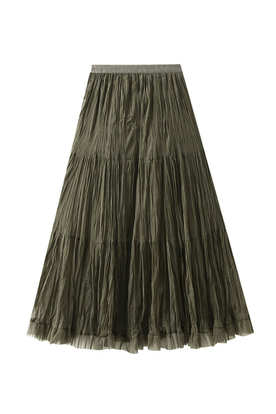 Chic Tiered Midi Skirt