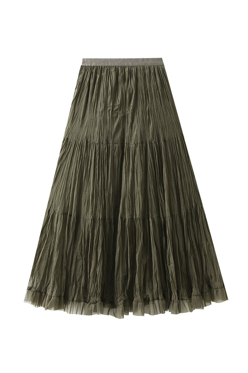 Chic Tiered Midi Skirt